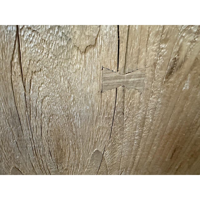 Andrianna Shamaris Sculptural Teak Wood Side Table or Pedestal For Sale - Image 14 of 18