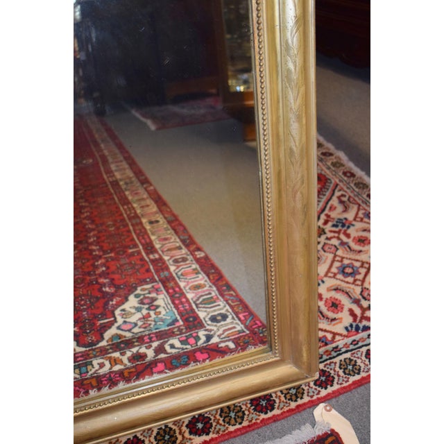 Mid 19th Century 19th-Century French Gold Leaf Louis Philippe Mirror For Sale - Image 5 of 5