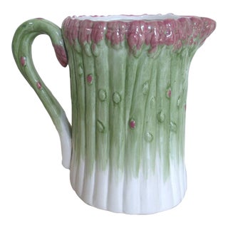 Vintage MCM Fitz Floyd Asparagus Pitcher For Sale