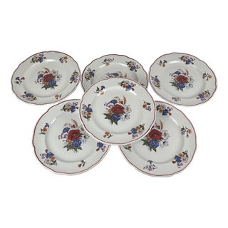 Vintage Agreste Dinner Plates from Sarreguemines, 1980s, Set of 6 For Sale