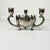 Chinoiserie Mid-Century Chinoiserie Hollywood Regency Lotus Flora Centerpiece Vase With Three Candleholders For Sale - Image 3 of 12