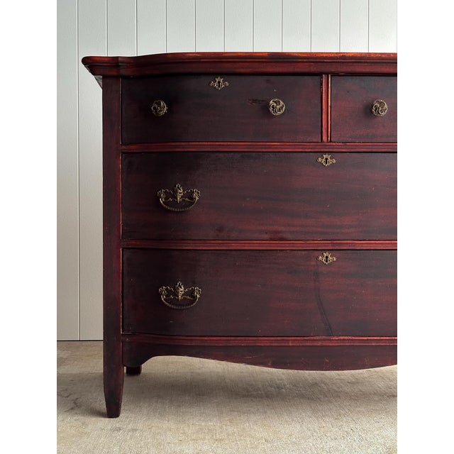 Antique Serpentine Mahogany Chest of Drawers, C. 1890–1910 For Sale - Image 4 of 18