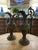 Antique Guilded Cast Brass or Bronze Ornate Renaissance Ewers / Pitchers- a Pair For Sale - Image 12 of 12