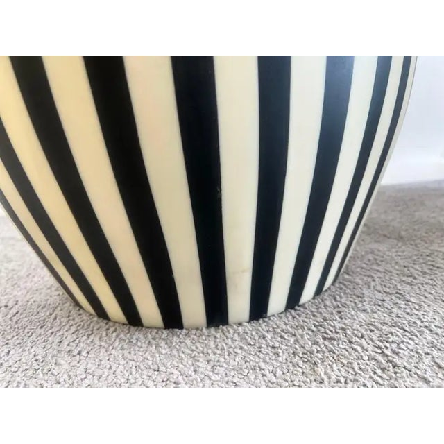 Art Deco Style Black and White Resin Side, End Table or Stool, a Pair For Sale - Image 11 of 13