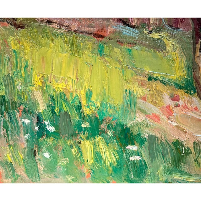 Rustic Ernest Voegeli, Autumn Trees, Oil on Canvas For Sale - Image 3 of 11