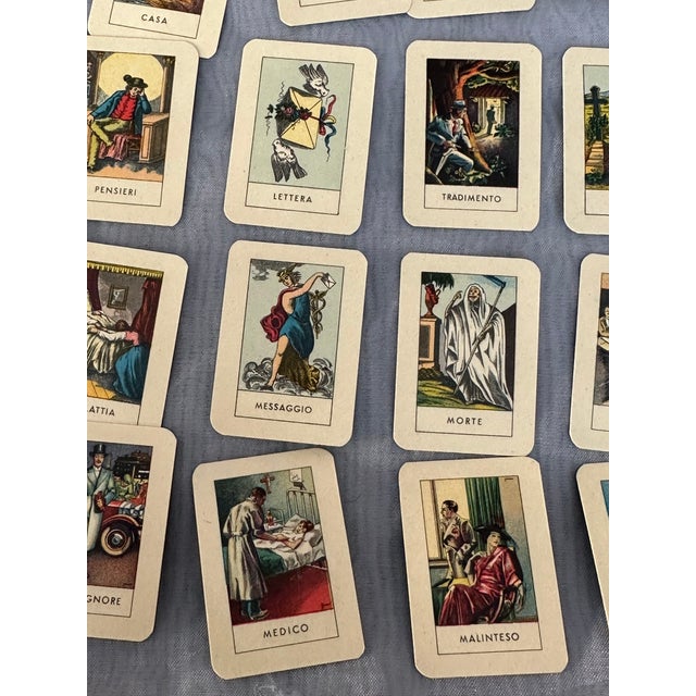 Vintage Italian Fortune Telling Tarot Playing Cards For Sale - Image 4 of 17
