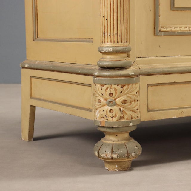 Neoclassical Style Wardrobe in Lacquered Cherry and Walnut For Sale - Image 11 of 13