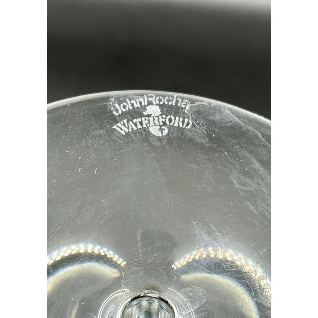 Transparent Pristine John Rocha/Waterford Crystal "Circa" Champagne Flutes - Pair For Sale - Image 8 of 12