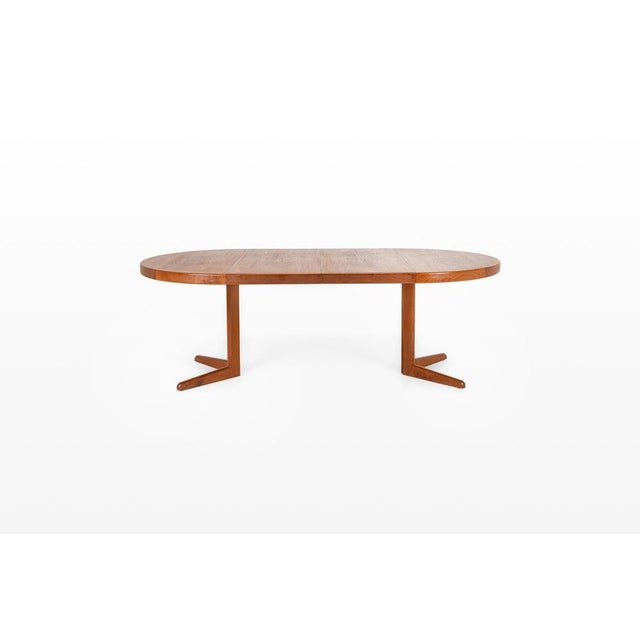 Mid-Century Modern Round Extendable Teak Dining Table by Bramin, 1960s For Sale - Image 3 of 10