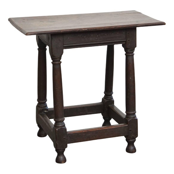 Large Antique English Side Table For Sale