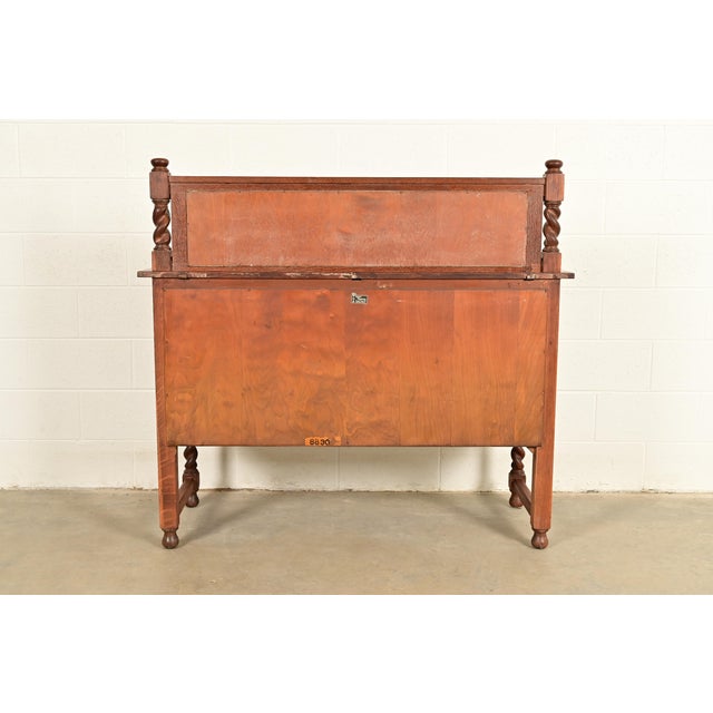 Stickley Brothers Antique Mission Oak Arts & Crafts Sideboard or Bar Cabinet, Circa 1910 For Sale - Image 14 of 16