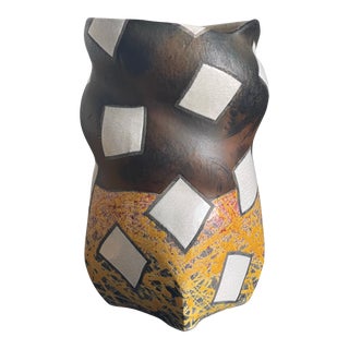 Postmodern Vase by Listed Artist Bruce Lenore Signed 1984 For Sale