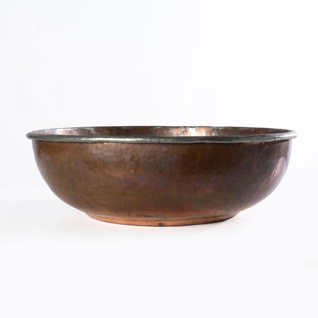 Hammered Copper Bowl For Sale - Image 6 of 9