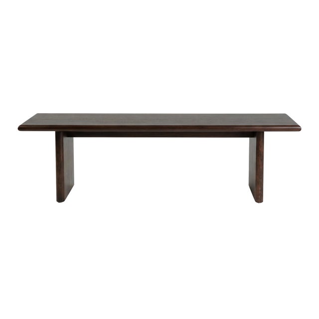 Spritely Home Accent Furniture Halmstad 64 in. W Wood Dining Bench, Brown For Sale - Image 4 of 8