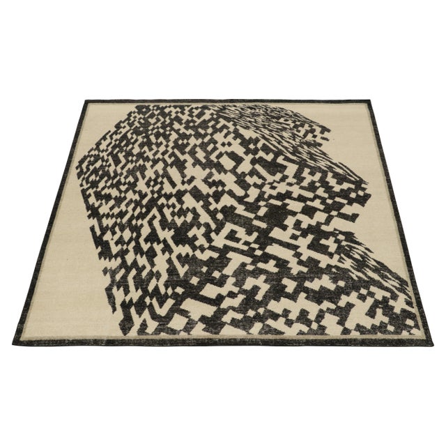 This modern 8x8 square rug is a bold new addition to the Homage Collection by Rug & Kilim. Hand-knotted in wool, its...