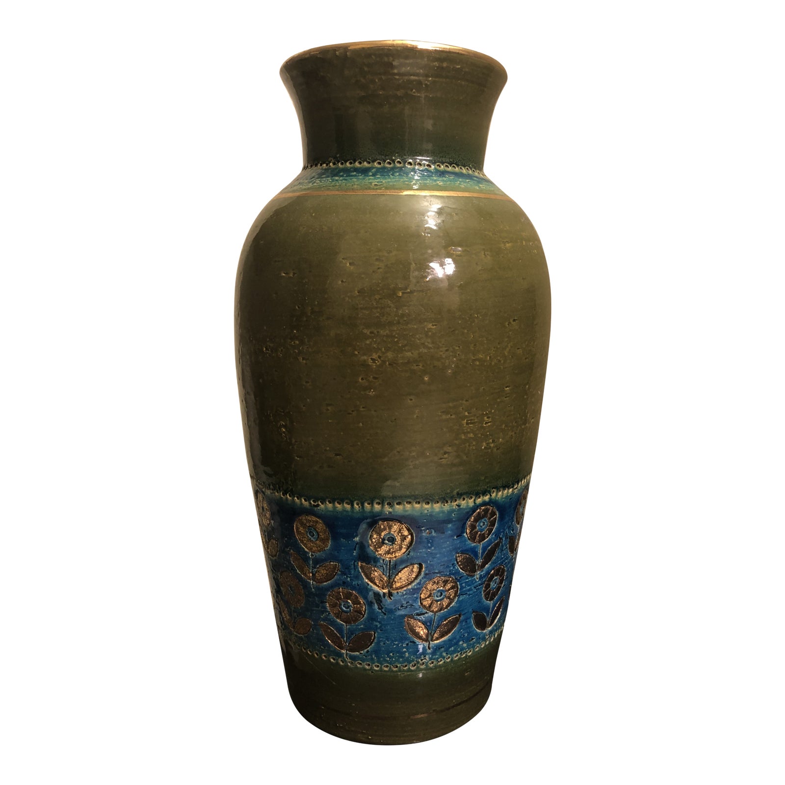 Aldo Londi For Rosenthal Netter Exports Bitossi Vase In Thai Silk Decor Chairish