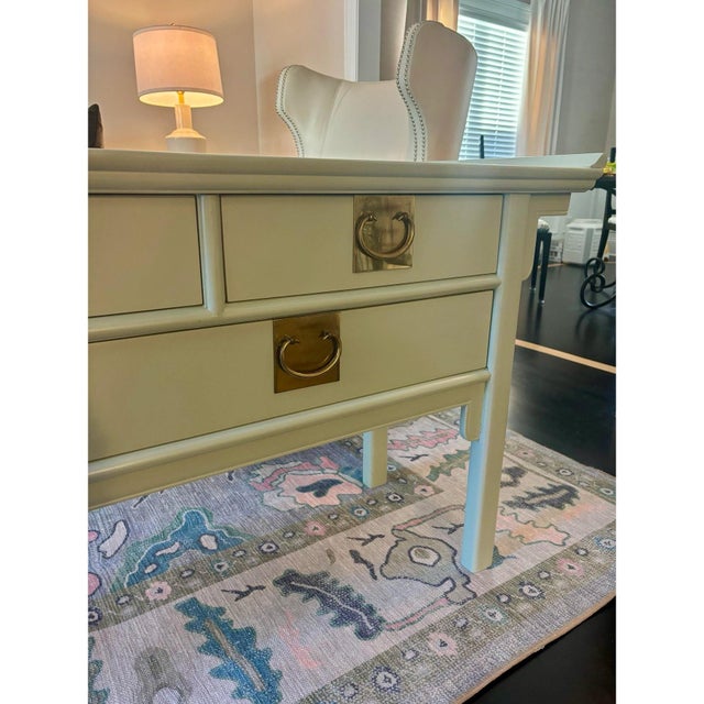 Wood Chinoiserie Painted Pagoda Style Credenza Sideboard by Century Furniture For Sale - Image 7 of 9