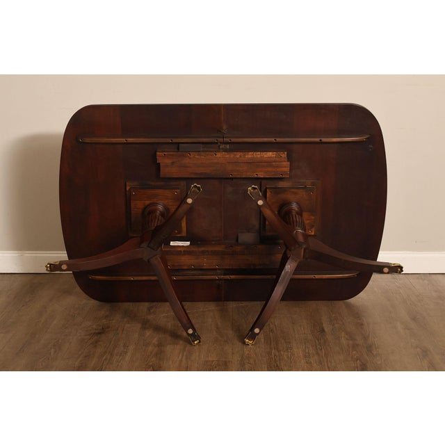 Henkel Harris Double Pedestal Mahogany Dining Table For Sale - Image 18 of 18