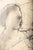 Wood 1957 Mid-Century Modernist Figurative Mixed Media Drawing by Alexander Brooks a.b. Jackson For Sale - Image 7 of 10