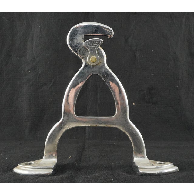 Traditional Pair of Vintage Kason Butcher Rack Tracking Hook Brackets For Sale - Image 3 of 7