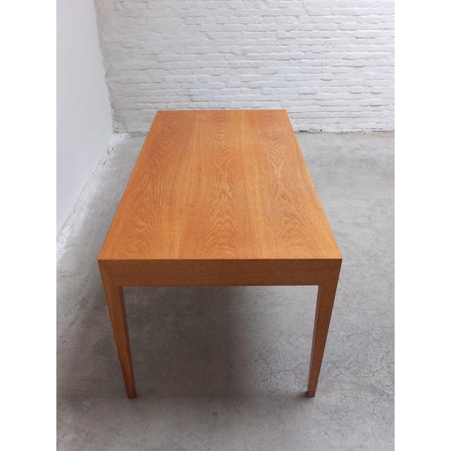Wood Model 36 Freestanding Desk in Oak by Severin Hansen for Haslev, 1958 For Sale - Image 7 of 18