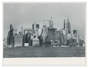 New York, Skyline, USA, 1960s, Black and White Photograph