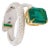 Natural Zambian Emerald 3.44cts & Diamond 0.93cts Ring in 18k gold For Sale