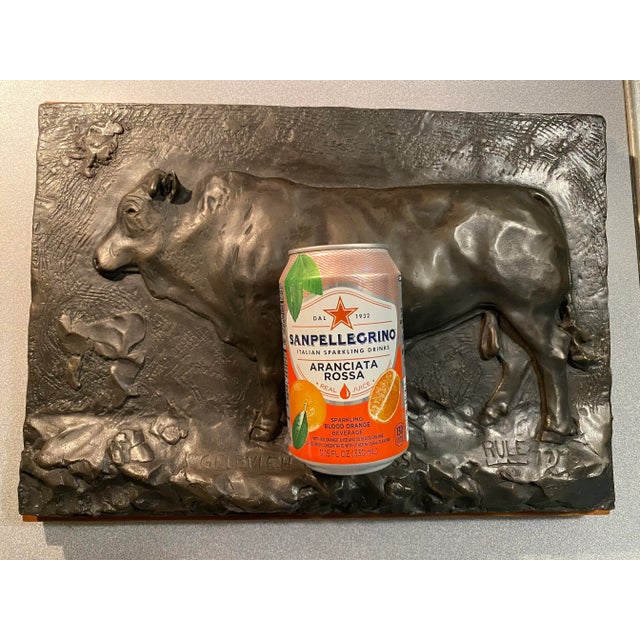 1970s Gallagher Rule Gelbvieh Bull Hass Bronze Southwestern Sculpture For Sale In Tulsa - Image 6 of 10