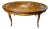 Mid Century Inlaid Italian Oval Coffee Table For Sale