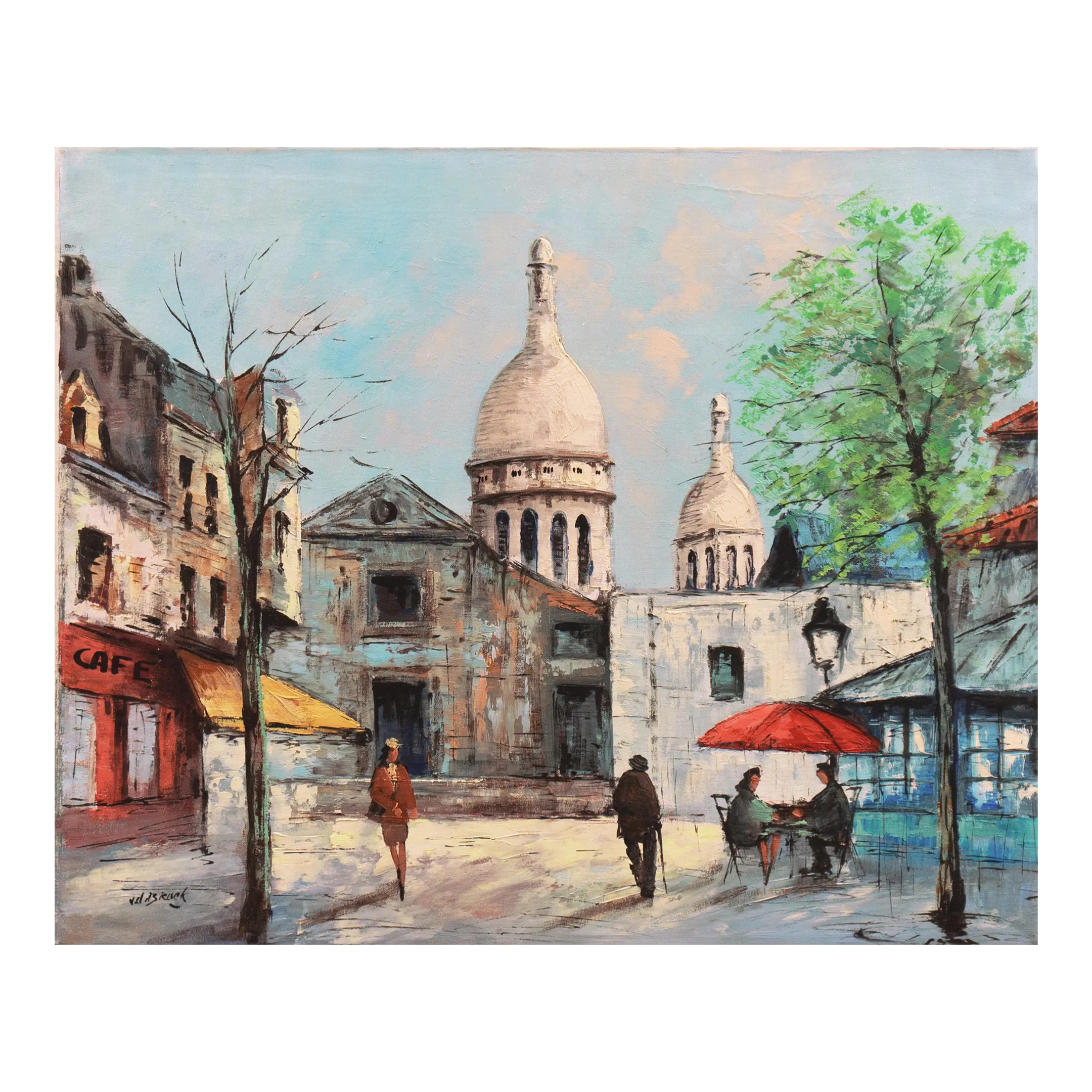 【CORBER Bouquet de Pavots】Paris 肉筆画 CORBER Bouquet de Pavots】Paris 肉筆画