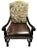 Mexican Hacienda Chair Upholstered With Jungle Animals Tapestry and Embossed Cowskin For Sale - Image 3 of 12