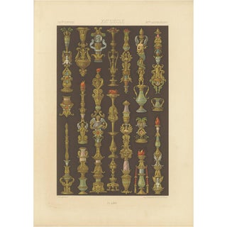 Durin, LXIV of L’Ornement Polychrome, 1869, Paper For Sale