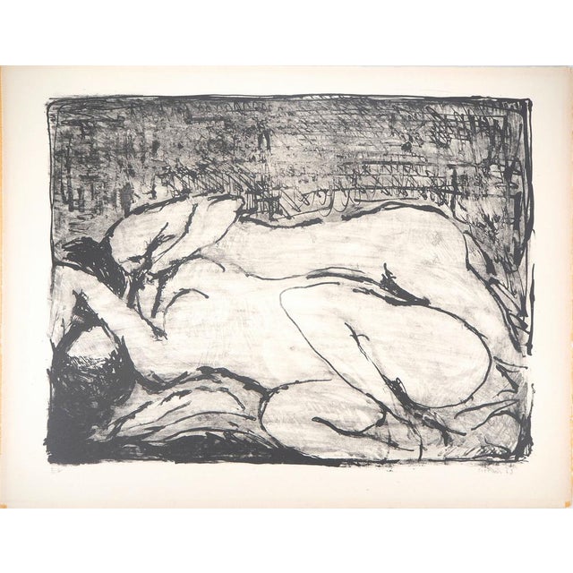 André Cottavoz, Lying Nudes, Original Lithograph For Sale - Image 7 of 7