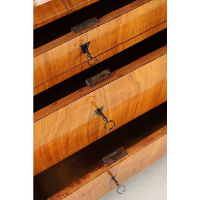 Wood Large Biedermeier Chest of Drawers, 1845 For Sale - Image 7 of 16