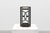 An elegant Belgian Art Deco umbrella stand from the 1920s, featuring a geometric openwork design in black‑painted metal...
