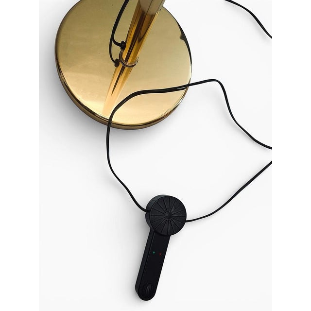 Italian Floor Lamp in Brass by Gianfranco Frattini, 1980s For Sale - Image 6 of 8