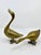 Mid 20th Century Vintage Solid Brass Duck Decorative Statues- A Set of 2 For Sale - Image 5 of 5