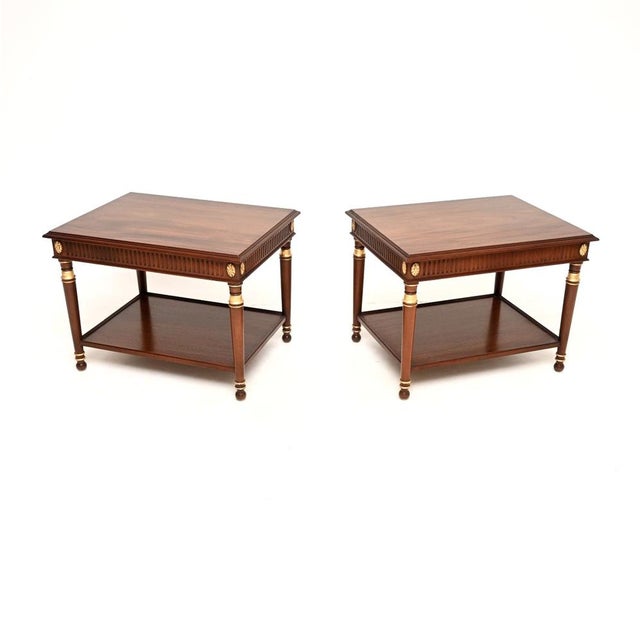 1950s Georgian Parcel Gilt Side Tables, 1950, Set of 2 For Sale - Image 5 of 13