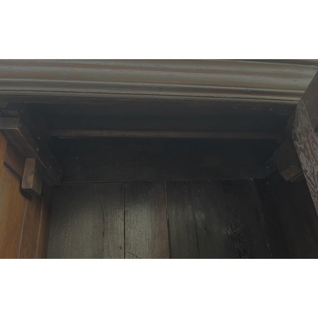 Antique Baroque Wardrobe in Oak, 1600s For Sale - Image 9 of 18