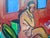 Abstract Expressionist Figure Study Painting on Panel For Sale - Image 3 of 4