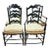 French County Shabby Painted Dining Chairs, Set of 4 For Sale