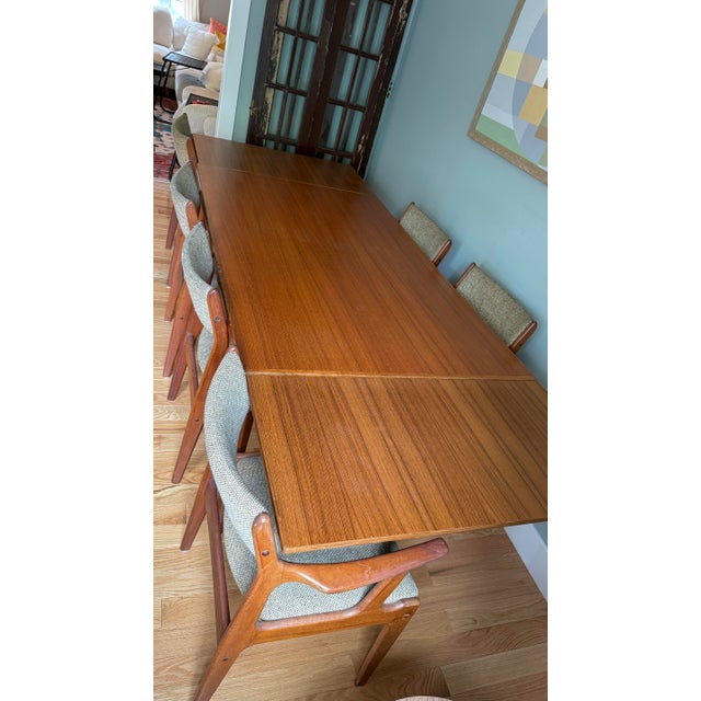 Vintage MCM Danish Teak Dining Set For Sale - Image 9 of 12