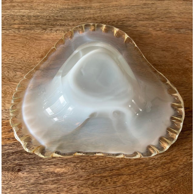 White 1960s Hand-Blown Italian Jelly Fish Bowl For Sale - Image 8 of 8