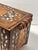 Antique 19th C. Moroccan Wooden Hand Crafted Mother of Pearl and Copper Dowry Box For Sale - Image 4 of 13