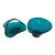 1950s Viking Bluenique Aqua Candy Dishes Set of 2 For Sale
