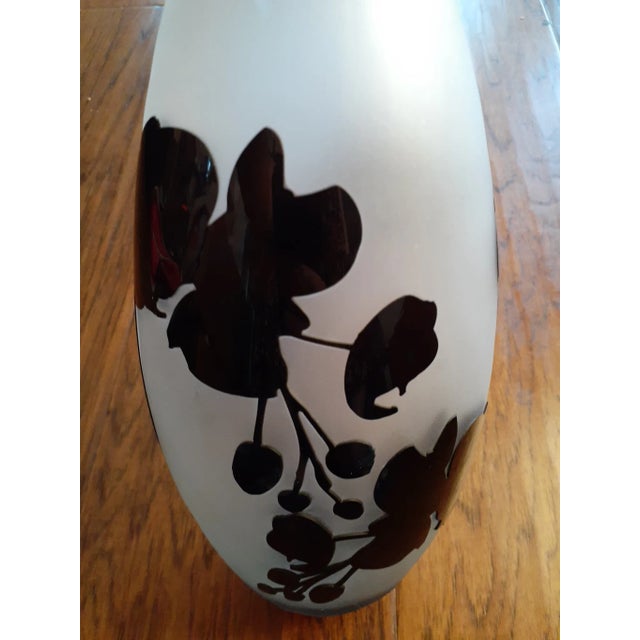 1950s 1950s Galle Style Cameo Glass Vase For Sale - Image 5 of 7