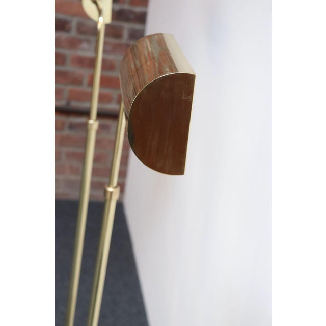 Pair of Vintage Fully Adjustable Floor Lamps by Chapman in Polished Brass For Sale - Image 12 of 18