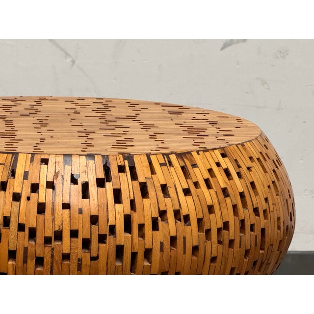 The Portland Furniture the Mushroom Teak End Table For Sale In San Francisco - Image 6 of 12