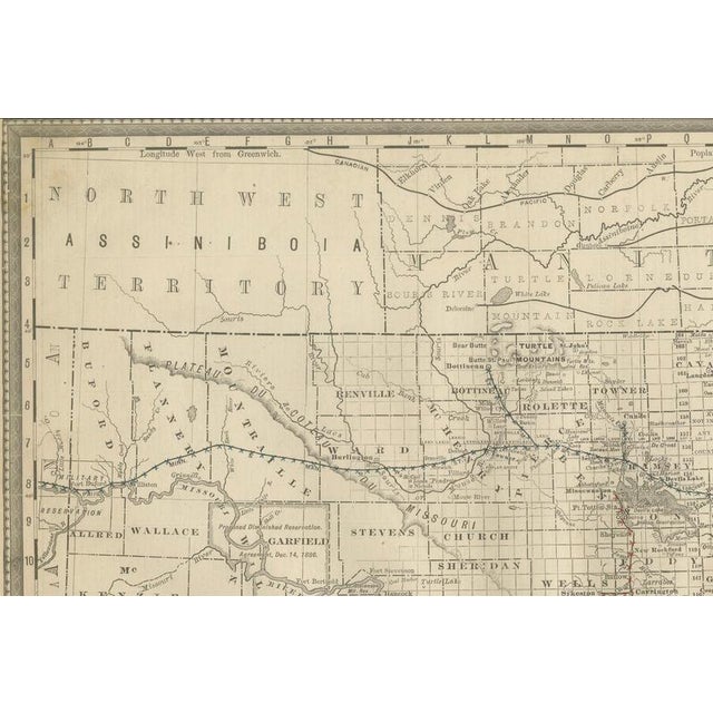 Dakota Territory Railroad Map, 1888 For Sale - Image 10 of 11