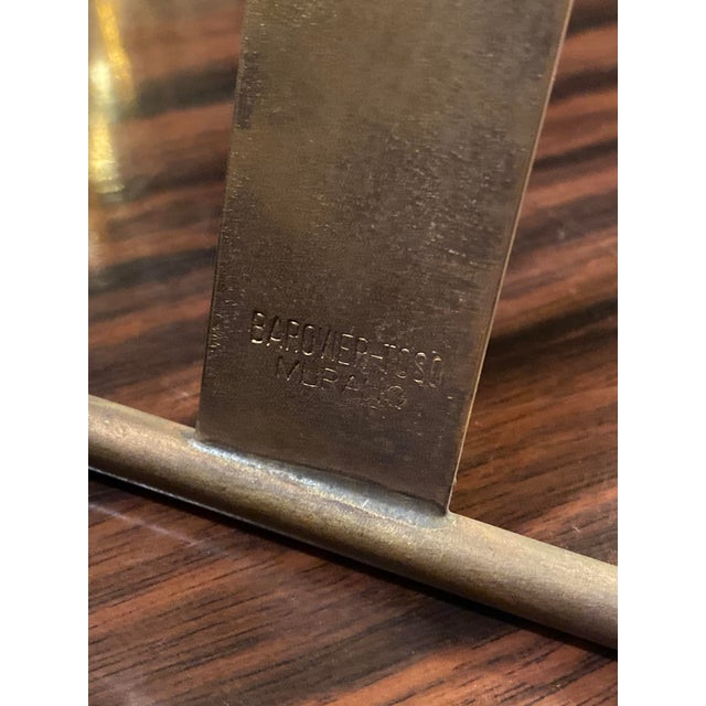 Metal Vintage Italian Picture Frame by Barovier & Toso, 1950 For Sale - Image 7 of 10